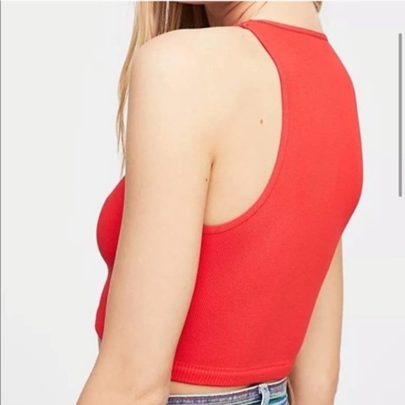 NEW Free People Intimately FP Strapped In Crop Top NWT BRAMI TANK TOP NEON XS/S - Picture 3 of 3